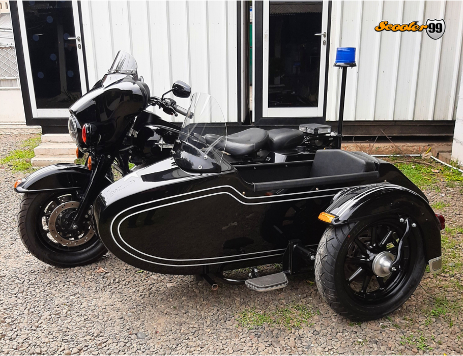 Sidecar Kit for Harley Davidson – Black Touring Police Edition